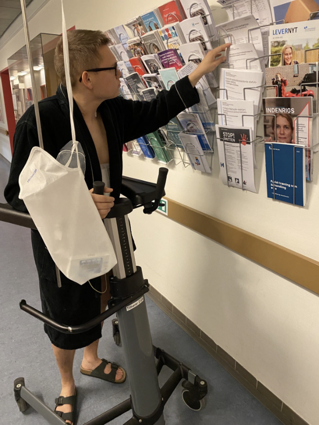 Kasper blev levertransplanteret i november 2022. Foto: Privat.